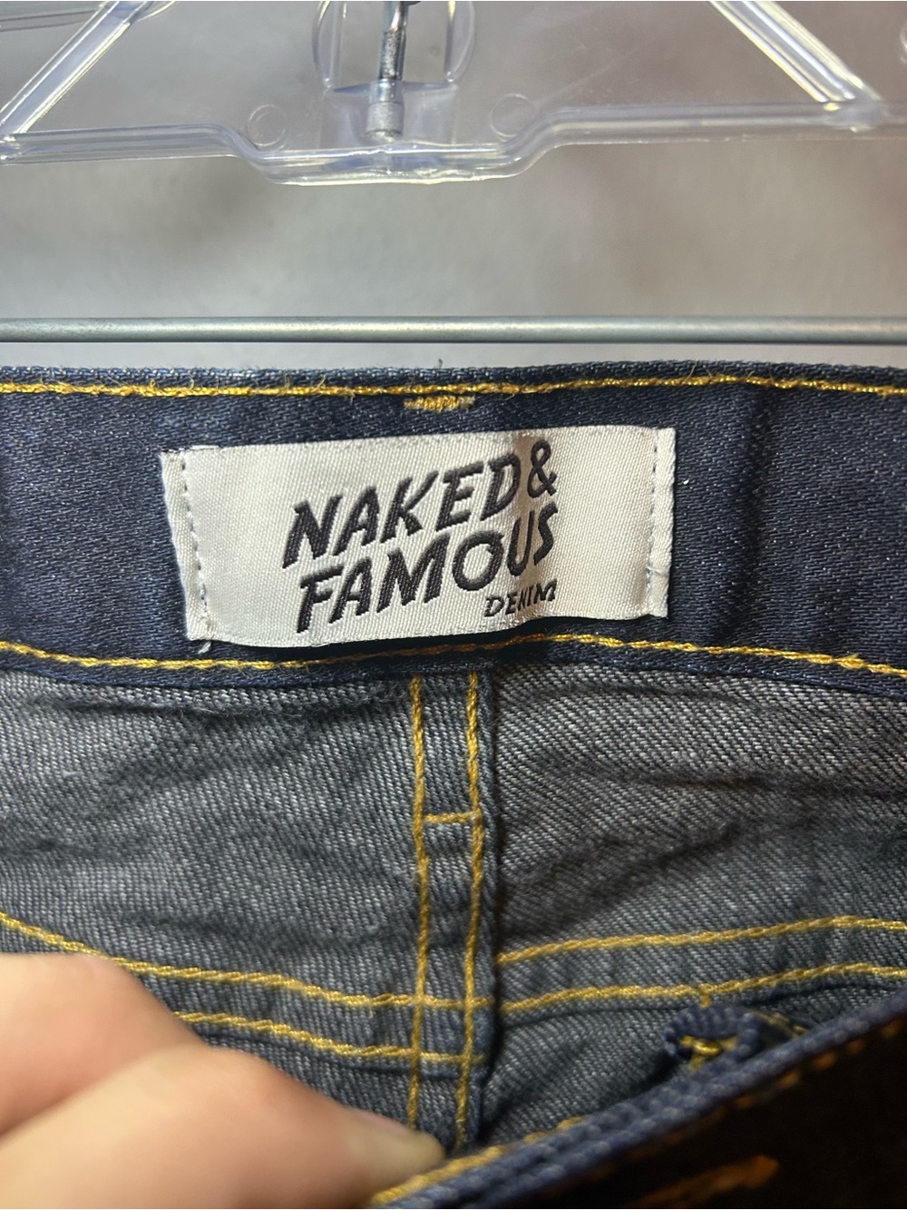 Naked & Famous Deep Indigo Stretch Selvedge Denim jeans - Picture 3 of 13